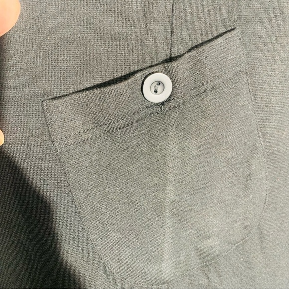 NEW-Contact New York Black Short Sleeve Dress SZ L - Picture 5 of 6